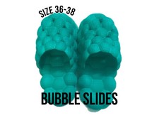 GREEN BUBBLE SLIDES   SIZE 36-38 