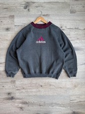 Adidas Equipment 90s Grey/Burgundy Sweatshirt Vintage