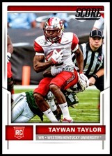 2017 Taywan Taylor Rookie Score FOOTBALL #406 Western Kentucky Hilltoppers