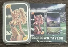 Rare 1 Oz Bullion Baddies Silver Art Bar Enameled Hot Blonde Touchdown Taylor