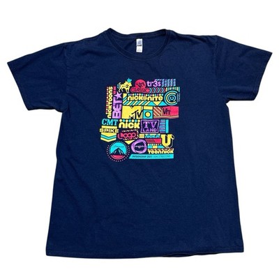 MTV VH1 BET Nick TV Viacom Internship Promo Logo Men's Unisex T-Shirt L