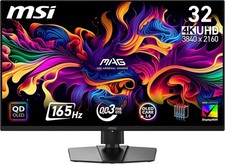 MSI MAG 322UP QD-OLED E16 32" UHD 4K QD-OLED 165Hz 0.03ms Gaming Monitor Refurb