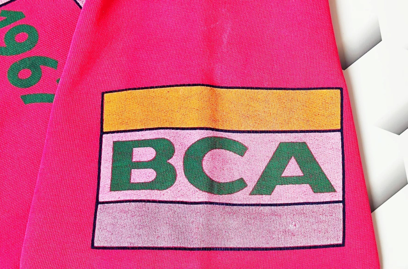 Best Company Italia Vintage 80s Sweatshirt Hot Pink Medium Rare 80s Dressers VGC image 6