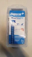 Tapcon Heavy Duty Blue Concrete Screw Anchors 1/2" x 4"  #11420 10 Pack 4 inch. 