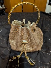 Gold Rhinestone Dinner Bag