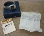 Vintage Timex Q Quartz LCD Watch H Cell in Original Box 1977