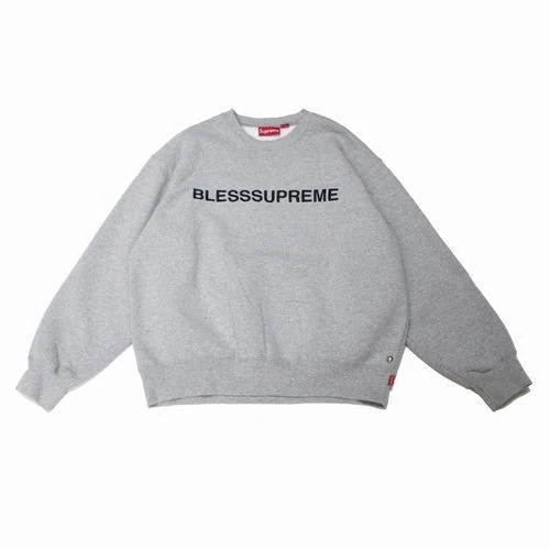 Sweat col rond Supreme BLESS 23AW M gris