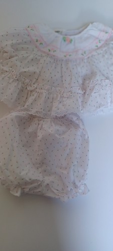 Baby togs Vintage easter dress 6-9 Months 2 Piece Girls Dress and Diaper Cover - Picture 4 of 10