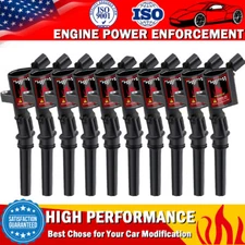 10Pack Ignition Coil For Ford E350 Excursion F250 F350 F450 V10 6.8L DG508 97-16