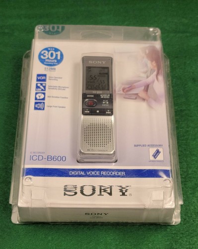 Sony ICD-B600 Digital Voice Recorder 512MB 301 Hours - Picture 2 of 12