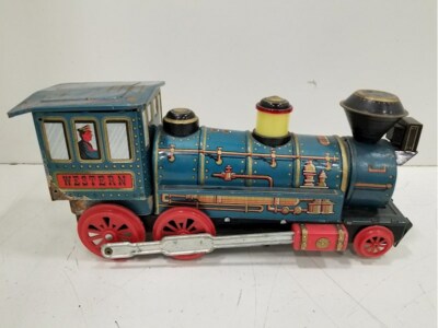 Jouet Locomotive En Tôle Trade Mark Modern Toys - 32 Cm - Occasion