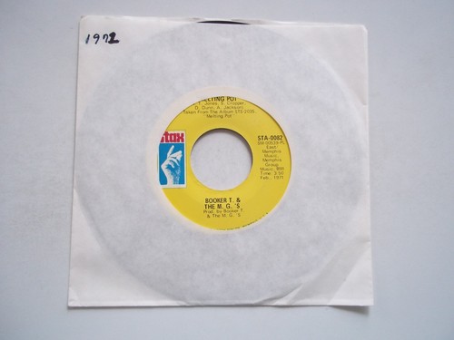 BOOKER T & THE M.G.'S Melting Pot / Kinda Easy Like 45 RPM 7" Record 1971 STAX - 第 1/6 張圖片