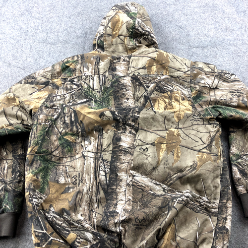 Game Winner Jacket Boys Large Real Tree Xtra Camouflage Full Zip Hooded - Picture 7 of 9