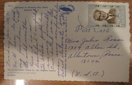 Entrance to Runaway bay Hotel Jamaica - Post card  - Picture 2 of 2