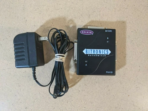 BELKIN Bitronics AutoSwitch Model: FIUI25 + Power Supply *Works*