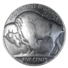Buffalo Head Nickel Decorative Snap 4 Part Cap Socket Post  Stud Size 24 