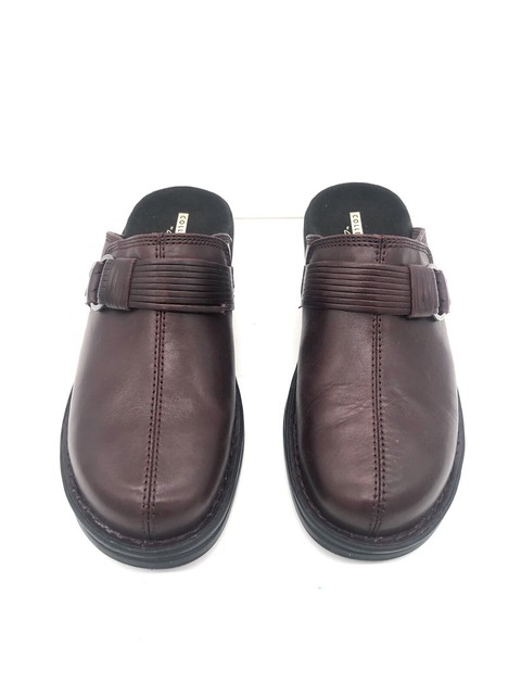Clarks Burgundy Red Leather Patty Lorene Slip On Mule Clogs 7 M | eBay