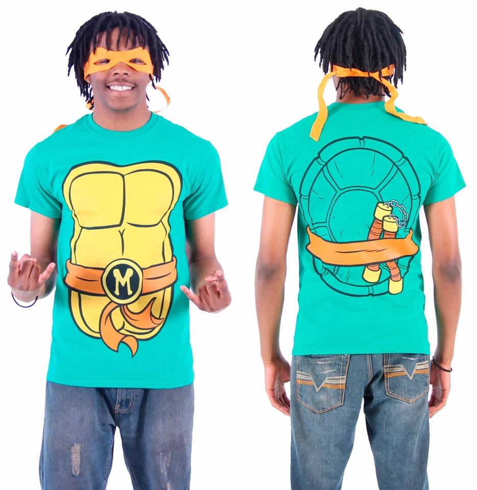 TMNT Teenage Mutant Ninja Turtles Halloween Disfraz Disfraz Camiseta Camiseta Foto 3 de 4