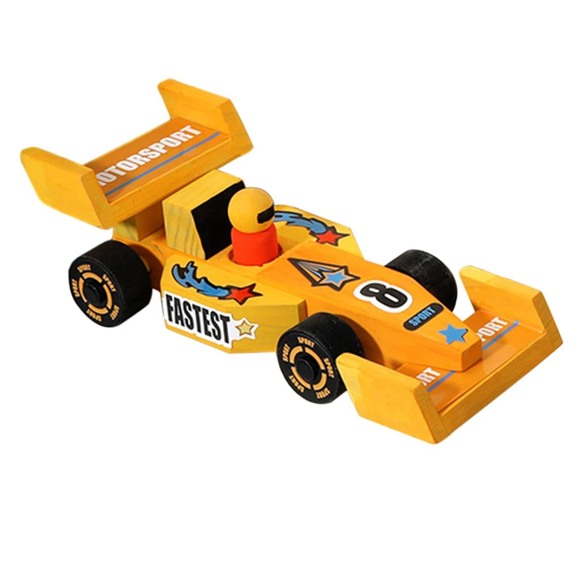 Wood DIY Car Toy Build Paint Your Own Wooden Cars for Woodworking Kids