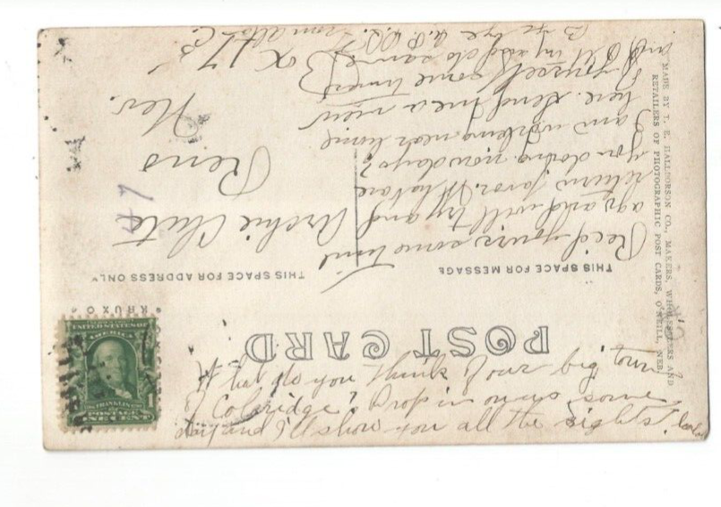 RPPC MAIN STREET COLERIDGE NEBRASKA BANK REAL PHOTO POSTCARD eBay