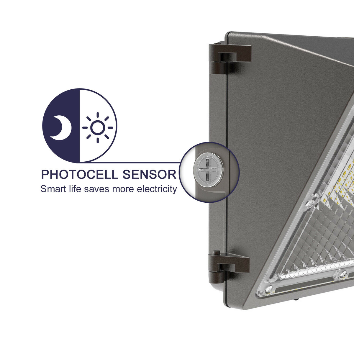 8Pack 120W Led Wall Pack Light Dusk to Dawn Commercial Outdoor Security Lighting