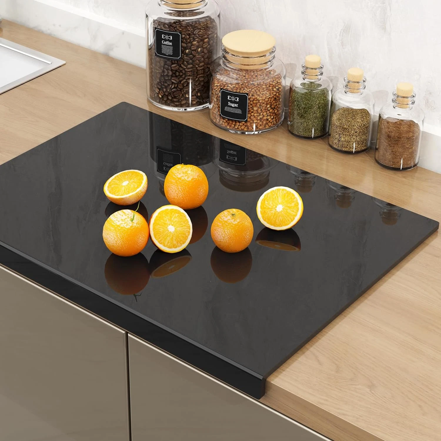 Thick Acrylic Cutting Board with Lip | BPA-Free & Easy to Clean Kitchen Tool