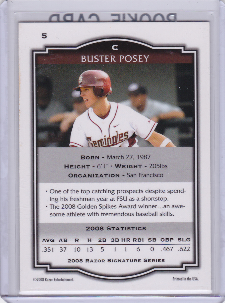 ゲームセンター・ゲームカード MLB  BUSTER POSEY ROOKIE AUTOGRAPH Buster Posey - 2022 Topps Diamond Icons - Autographs - Black