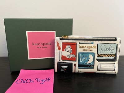 Kate Spade Morgan Matchbox Embossed Small Slim Bifold Wallet