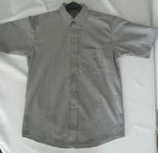 Men Shirt Work uniform small medium large xl 2x Tall gray NEW