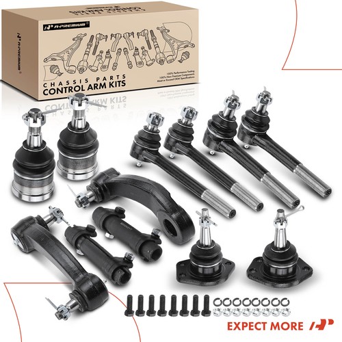 12Pcs Tie Rod End Ball Joints Front for Chevy G10 G20 GMC G1500 G2500 1983-1995 - Picture 9 of 10
