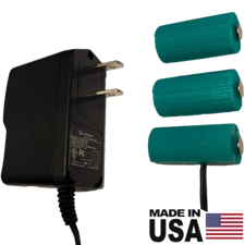 CR123A Battery Eliminator, 3 Batteries, 9 Volts - AC Powered