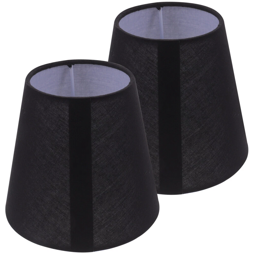 Black fabric lamp shades deals