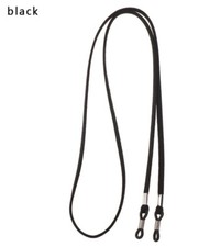 Faux Suede Leather Glasses Strap Neck String Anti-slip Cord Holder. Black