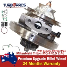 Billet Turbo Cartridge CHRA Core+Oil Feed Pipe For Mitsubishi Triton MQ 2.4L
