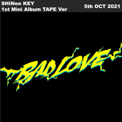 SHINee KEY BAD LOVE 1st Mini Album TAPE Ver Photobook+Photocard+Etc+Tracking Num