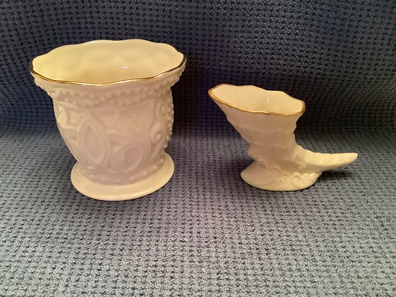 Lenox The Cornucopia & Candy/Nut Dish (Lot of 2)