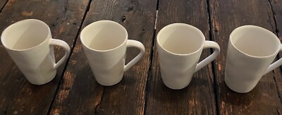 Marin White by Crate & Barrel MUG 4 5/8'' H SET / 4