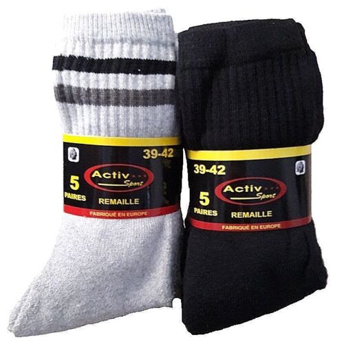 Chaussettes de 10 a 70 paires uni Noir, Blanc ou Gris pour homme ou femme - Imagen 50 de 99