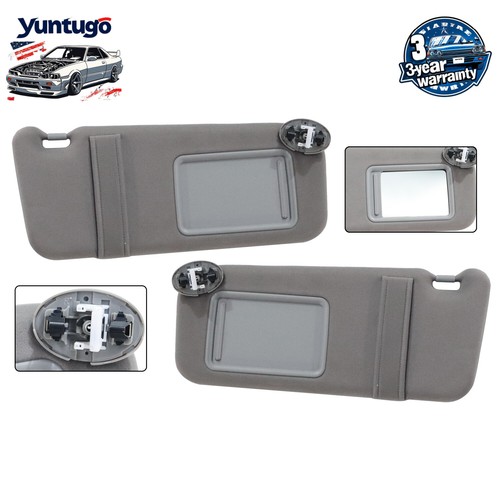 For 07-11 Toyota Camry W/O Sunroof Beige Sun Visor Left & Right Side - Foto 4