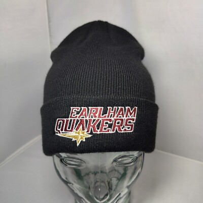 Nike Earlham Quakers Knit Hat Cap Beanie College University Logo Swoosh Black