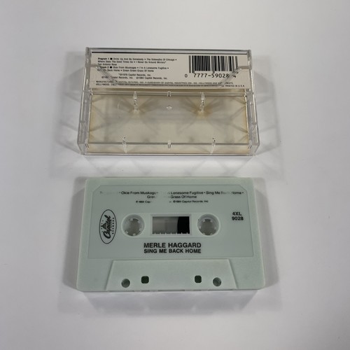 MERLE HAGGARD SING ME BACK HOME Cassette Tape 1984 Compilation Folk Country Rare - Picture 2 of 2