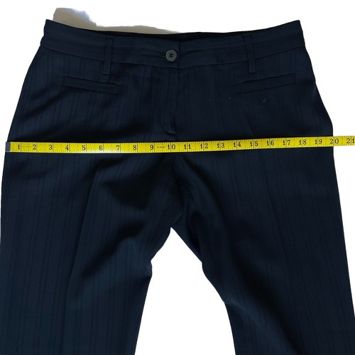 Dolce & Gabbana Y2K Black Dress Pants 40 Straight Leg Button Back Pockets - Picture 5 of 21