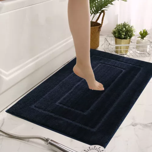 Non-Slip Super Absorbent Floor Mat Quick Drying Bathroom Shower Carpet Rug/Rect - Picture 4 of 18