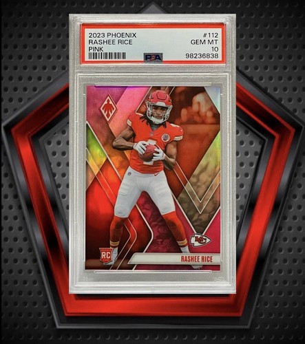 Rashee Rice *57/199* 2023 Panini Phoenix Pink *PSA 10* #112 Chiefs NFL