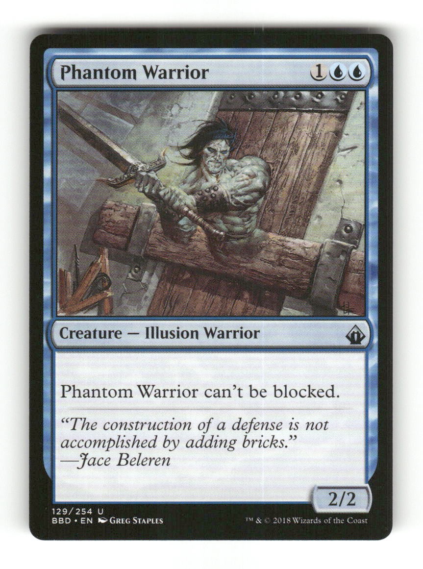 Phantom Warrior 129 Uncommon Battlebond Magic: The Gathering Near Mint