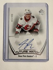 2021-22 SP Authentic Shane Pinto Future Watch Auto RC /999 Senators FWA
