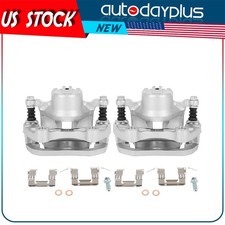 Pair Front Brake Calipers W Bracket New For Nissan Altima Maxima Infiniti I35