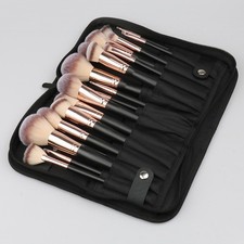 23Pcs Makeup Brush Roll Up Bag Foldable Storage Portable For Travel Organizer