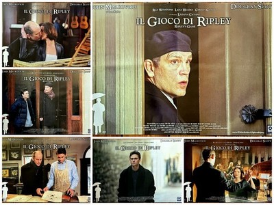 FOTOBUSTA SET COMPLETO MANIFESTO CINEMA IL GIOCO DI RIPLEY MALKOVICH THRILLER