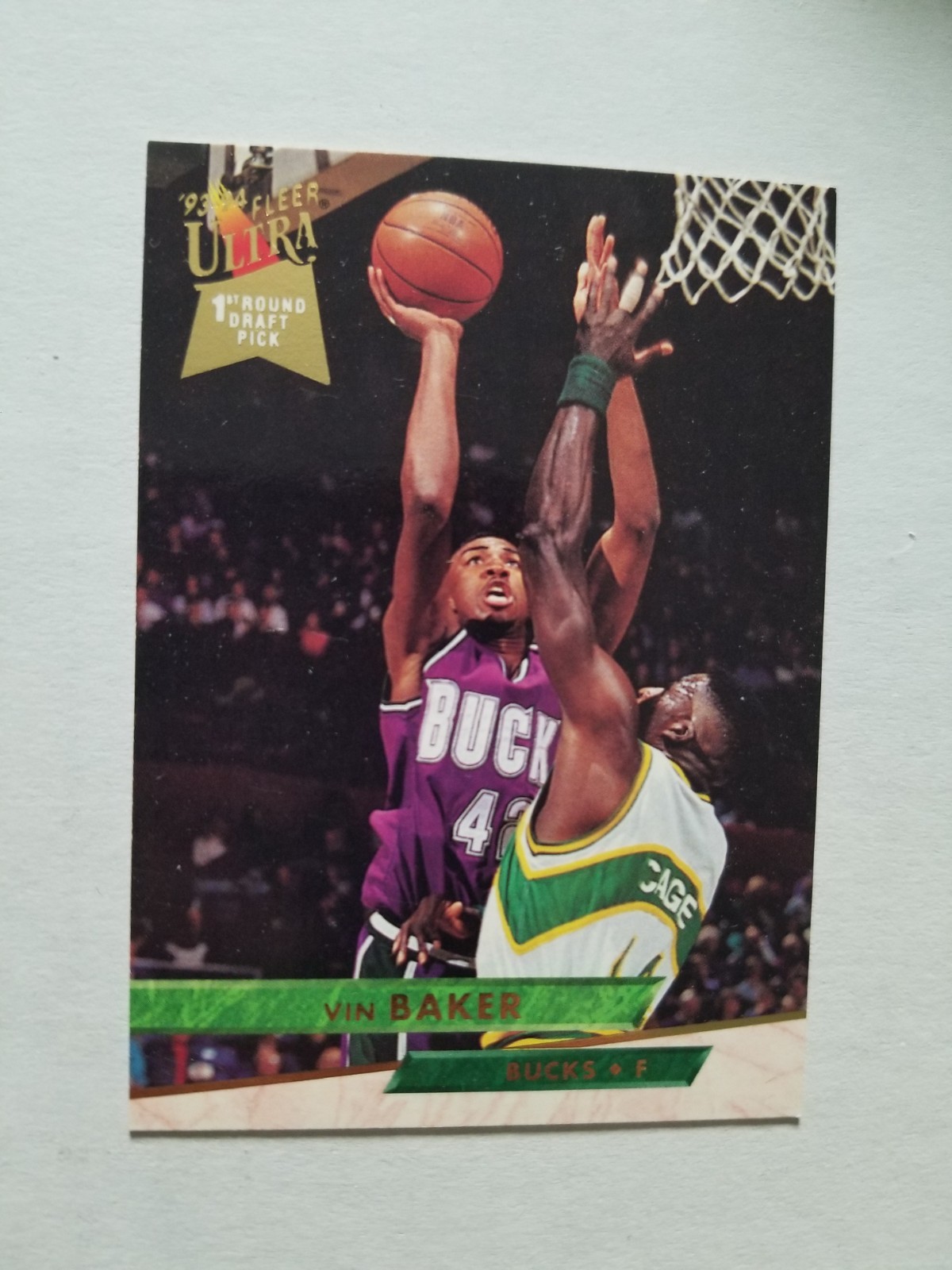 1993-94 Ultra Vin Baker Rookie RC #282 Milwaukee Bucks